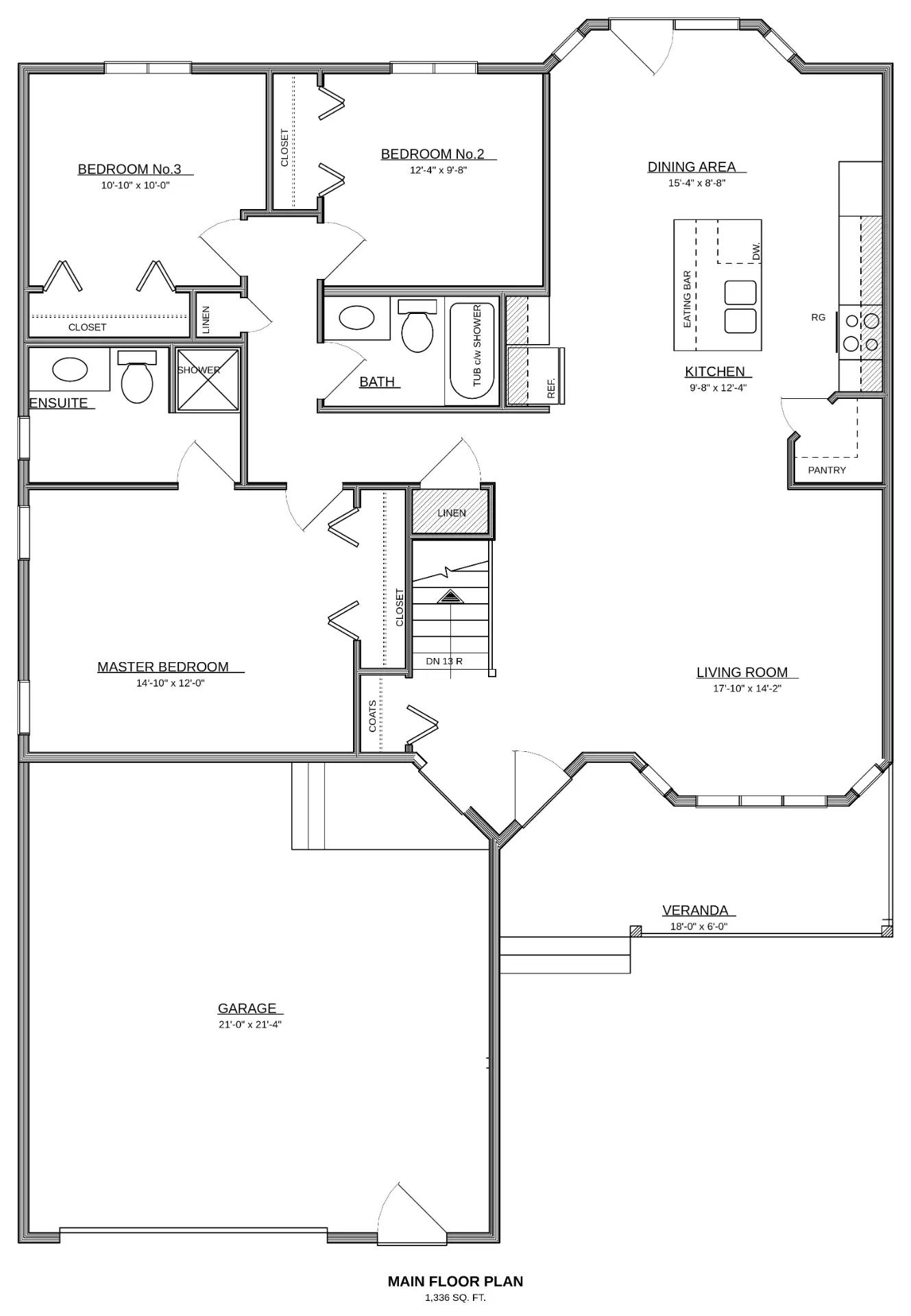 Plan No. 3155 floor plan sheet 1
