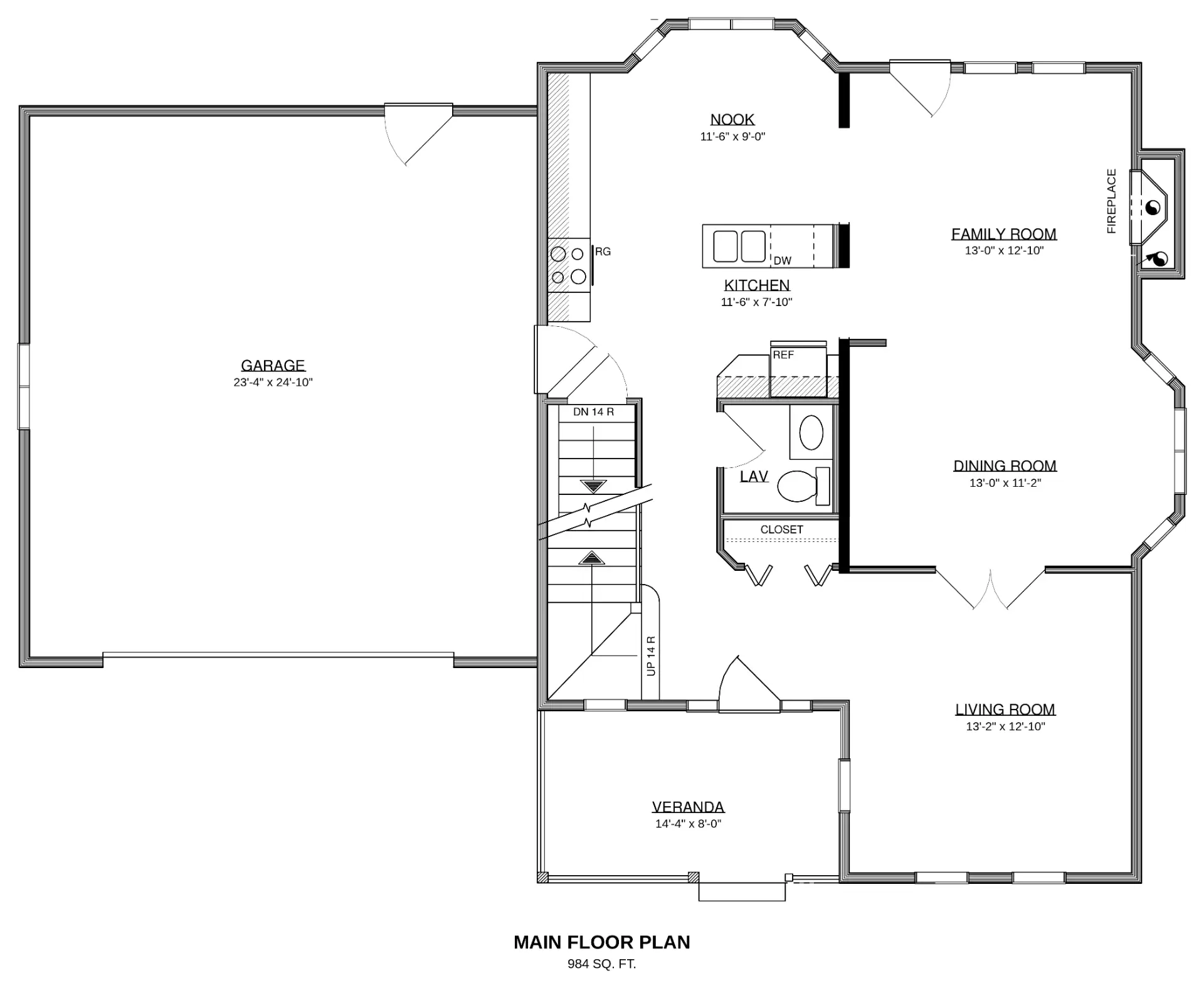 Plan No. 1067 floor plan sheet 1
