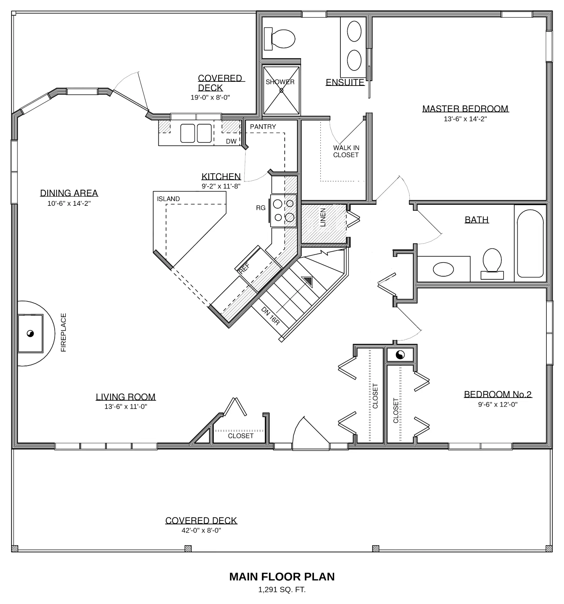 Plan No. 1813 floor plan sheet 1